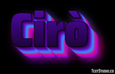 Cirò Effetto testo