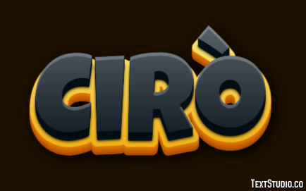 Cirò Effetto testo