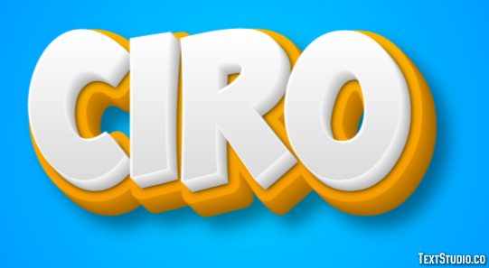 Cirò Effetto testo