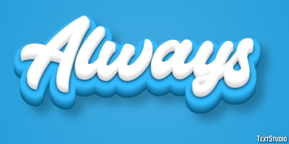 Always Text Effect