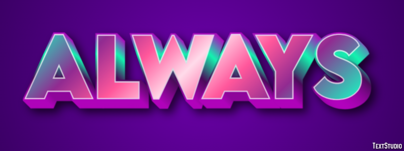 Always Text Effect