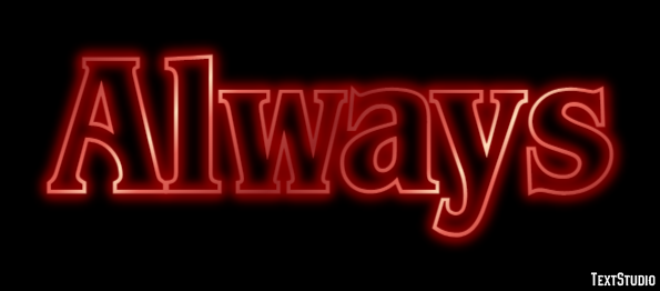 Always Text Effect