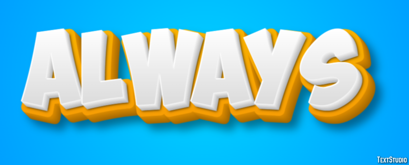 Always テキスト効果