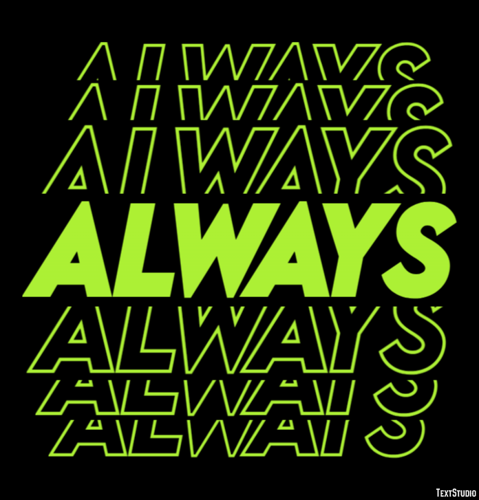 Always Text Effect