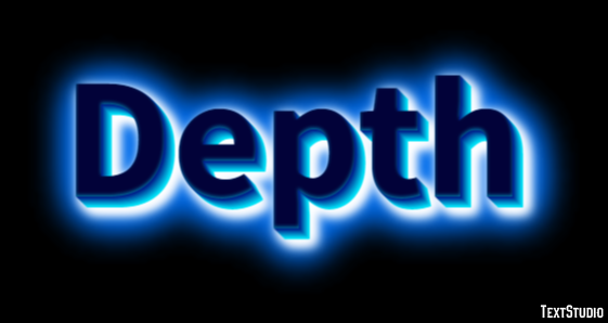 Depth Text effect
