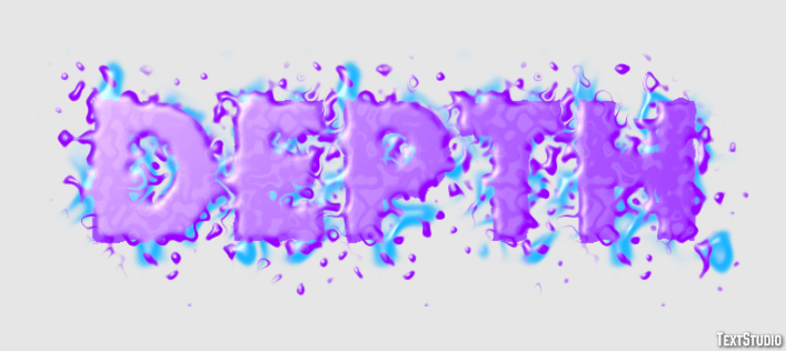 Depth Эффект текста