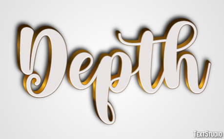 Depth Эффект текста