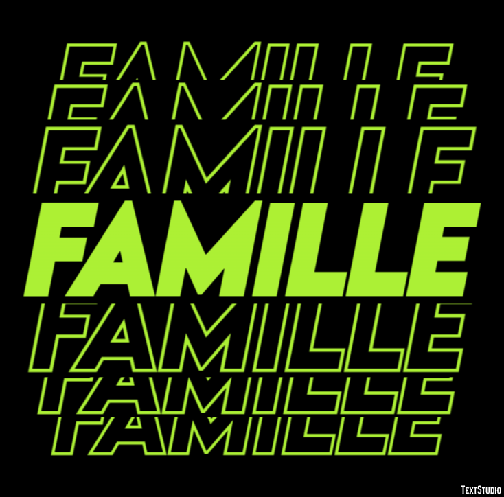 Famille Effet de texte