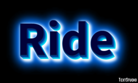 Ride Efeito de texto
