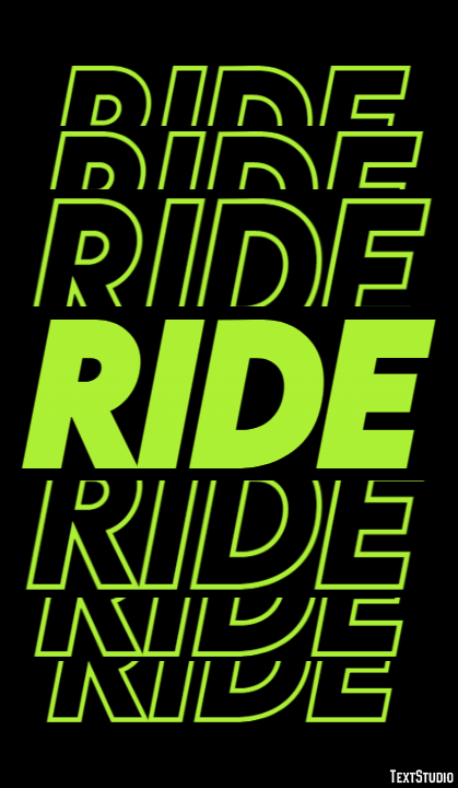 Ride Text Effect