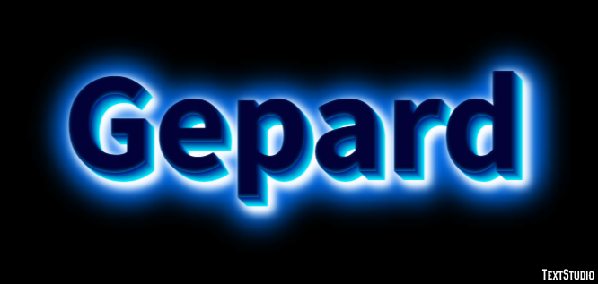 Gepard Efekt tekstowy
