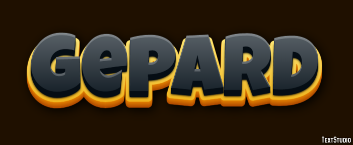 Gepard Efekt tekstowy