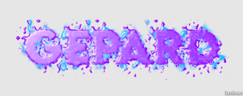Gepard Efekt tekstowy