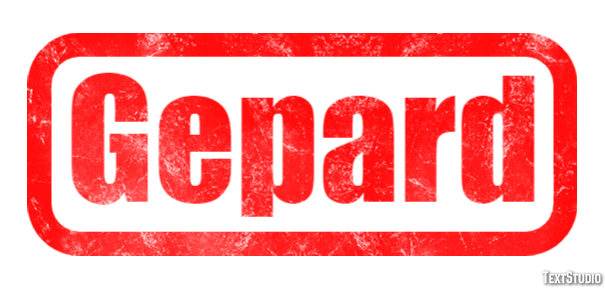 Gepard Efekt tekstowy