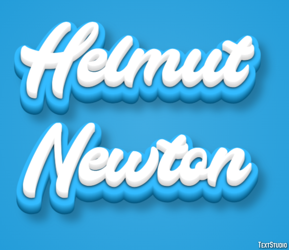 Helmut Newton Text Effect