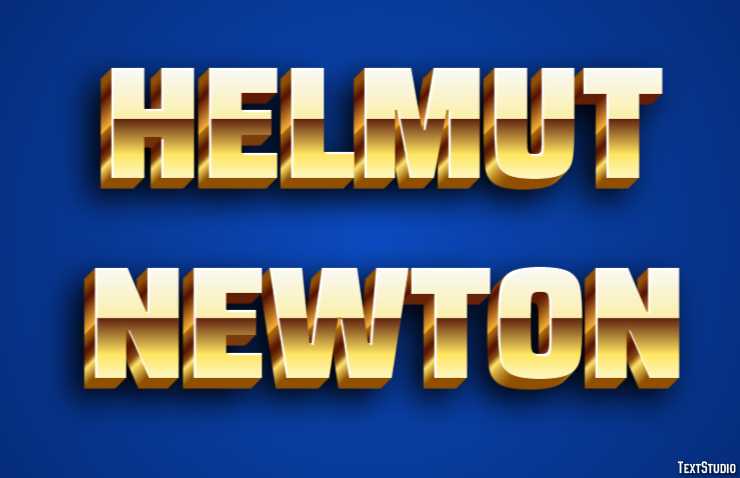 Helmut Newton Text Effect