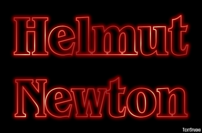 Helmut Newton Text Effect