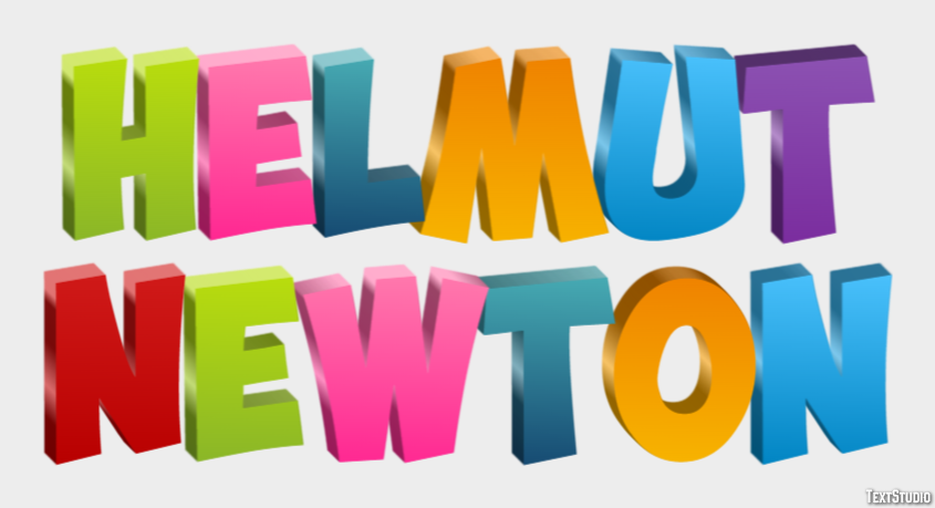 Helmut Newton Text Effect
