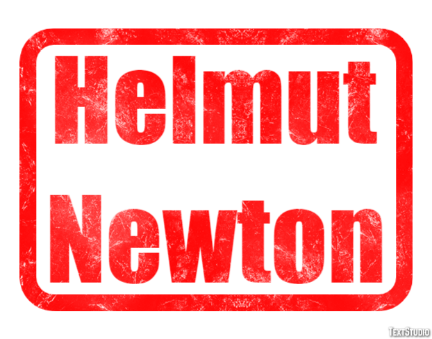Helmut Newton Efeito do texto