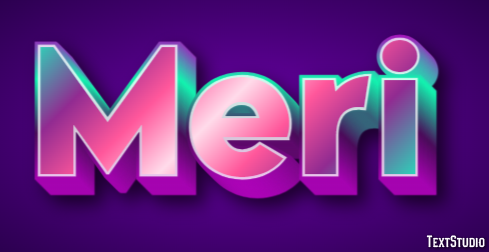 Meri Texteffekt