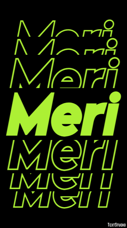 Meri Texteffekt