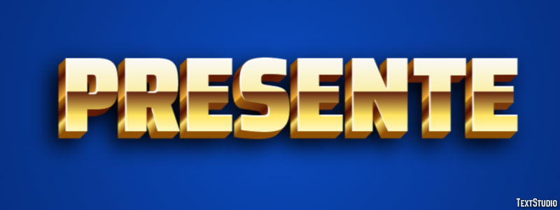 Presente Efeito de texto