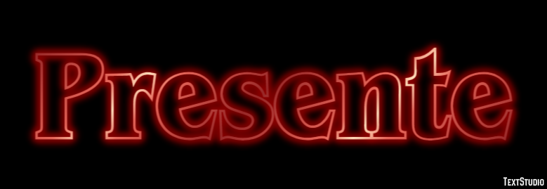 Presente Efeito de texto