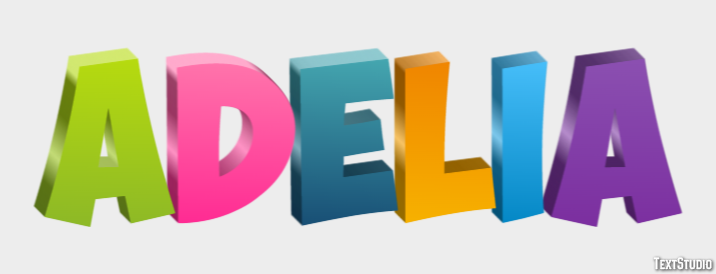Adelia Text effect