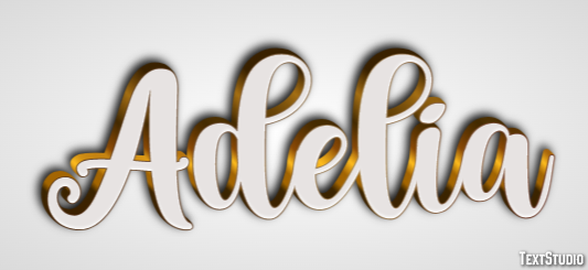 Adelia Text effect