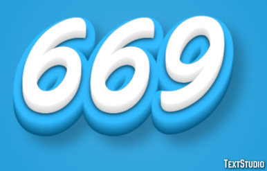 669 Text Effect