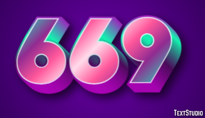 669 Texteffekt