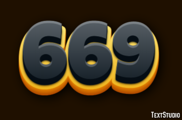 669 Text Effect