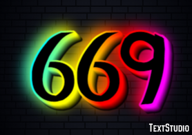 669 Text Effect
