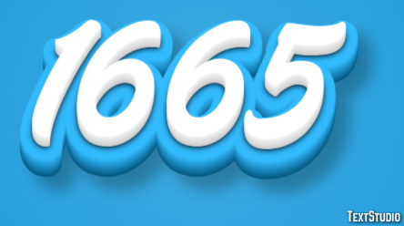 1665 Text Effect