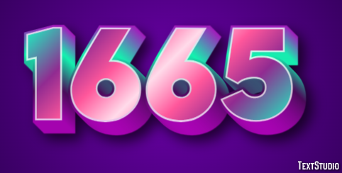 1665 Text Effect
