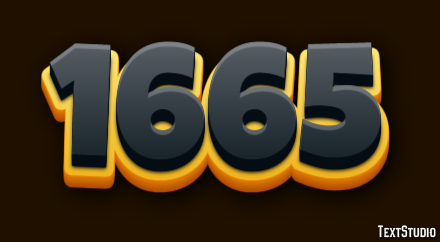 1665 Text Effect