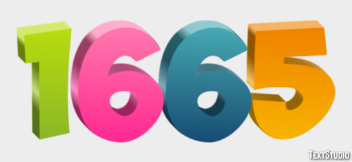 1665 Text Effect