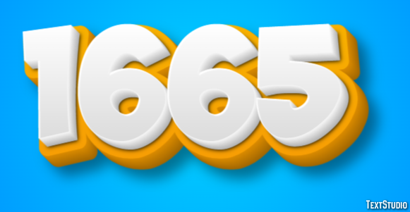 1665 Text Effect