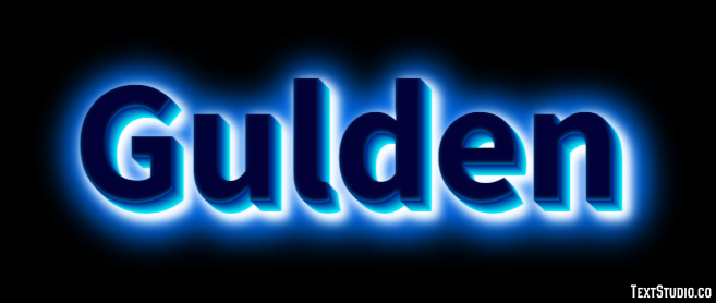 Gulden Efecto de Texto