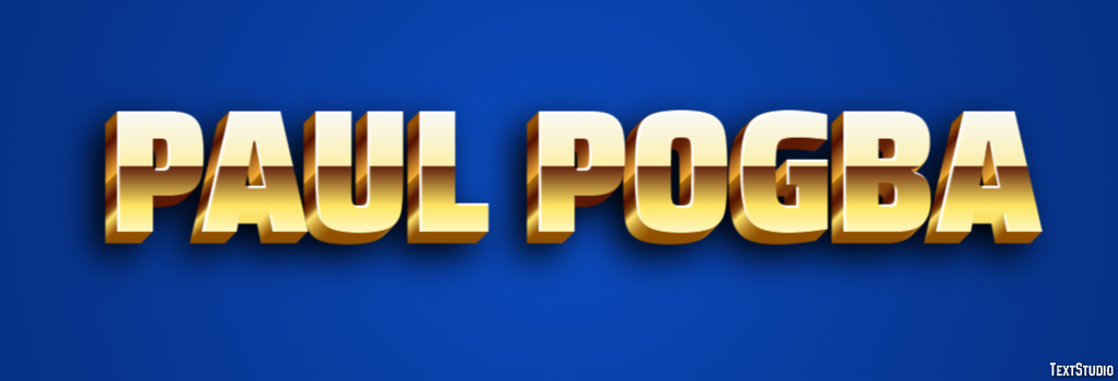 Paul Pogba Efecto de Texto