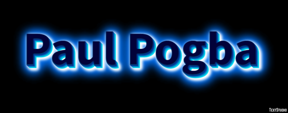 Paul Pogba Text Effect
