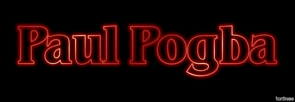 Paul Pogba Text Effect