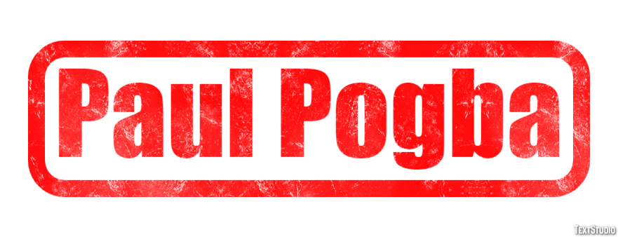 Paul Pogba Efecto de Texto