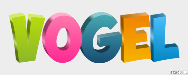 Vogel Texteffekt