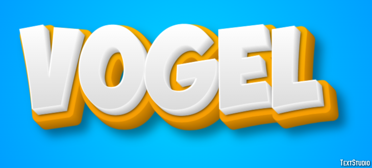 Vogel Texteffekt
