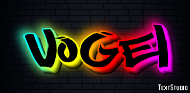 Vogel Texteffekt