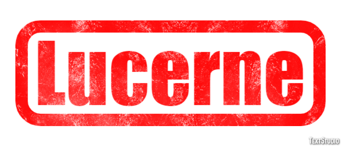 Lucerne Efekt tekstowy