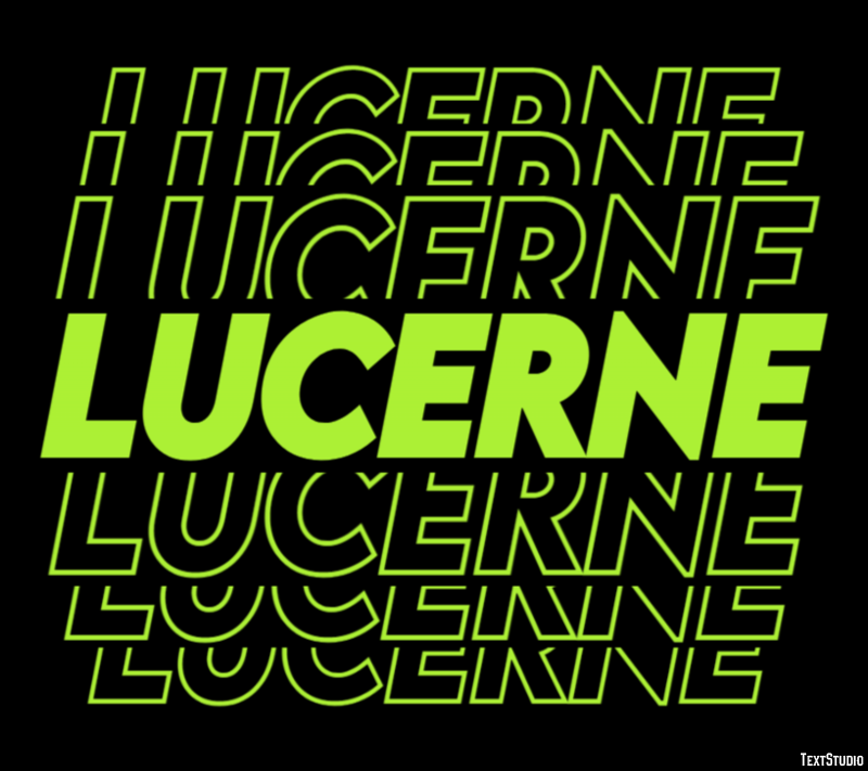 Lucerne Effetto testo