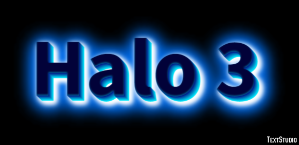 Halo 3 Efeito de texto