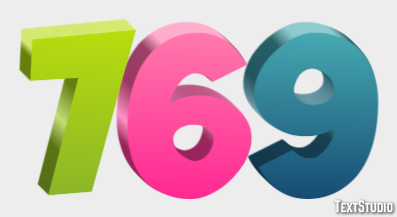 769 Effet de Texte